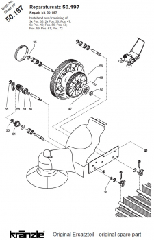 Kränzle     Reparatursatz Zahnradsatz rechts kpl.