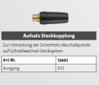 Kränzle    Aufsatz Steckkupplung 12 mm - für HD-Pistolen